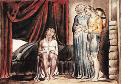 John Bunyan Plate 13 The Man Who Dreamed of the Day of Judgement by William Blake